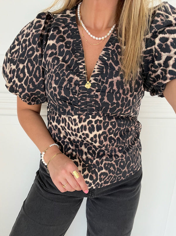 Neo Noir Irina Leo Bluse Leopard