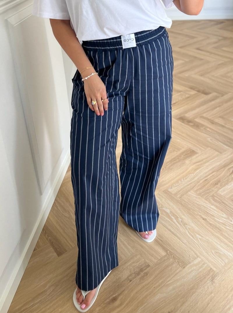 Co'Couture Sebi Stripe Bukser Navy