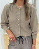 Neo Noir Nuna Knit Cardigan Warm Grey