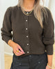 Neo Noir Nuna Knit Cardigan Brown
