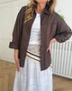 Object Zila LS Skjorte Seal Brown NOS26