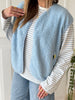 Pieces Katty Teddy Vest Cashmere Blue NOS26
