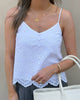 Pieces Vilde Strap Top Bright White