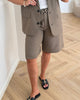 Only Linda HW Mel Long Shorts Major Brown
