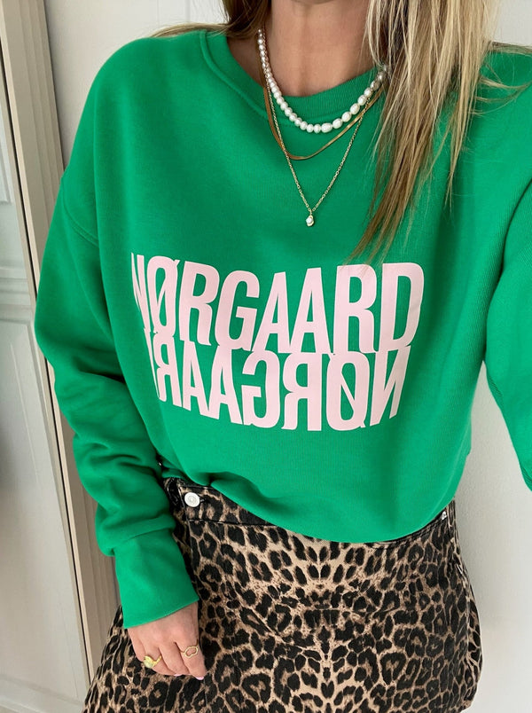 Mads Nørgaard Organic Tilvina Sweatshirt Bright Green