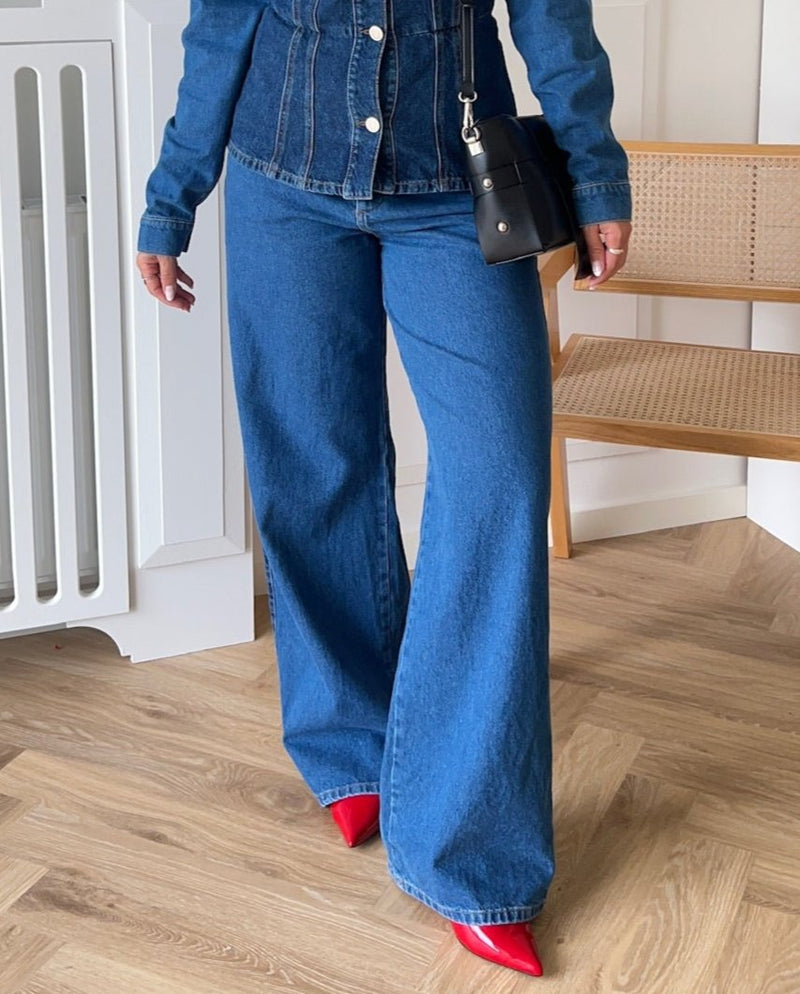 Stella Nova Two-toned Denim Jeans Blue Mix