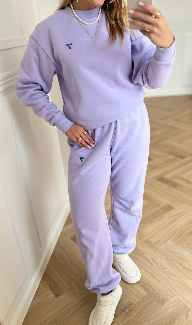 7 DAYS Active Organic Fitted Sweat Bukser Lavender