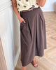 Co'Couture Anya Pleat Nederdel Mocca NO26
