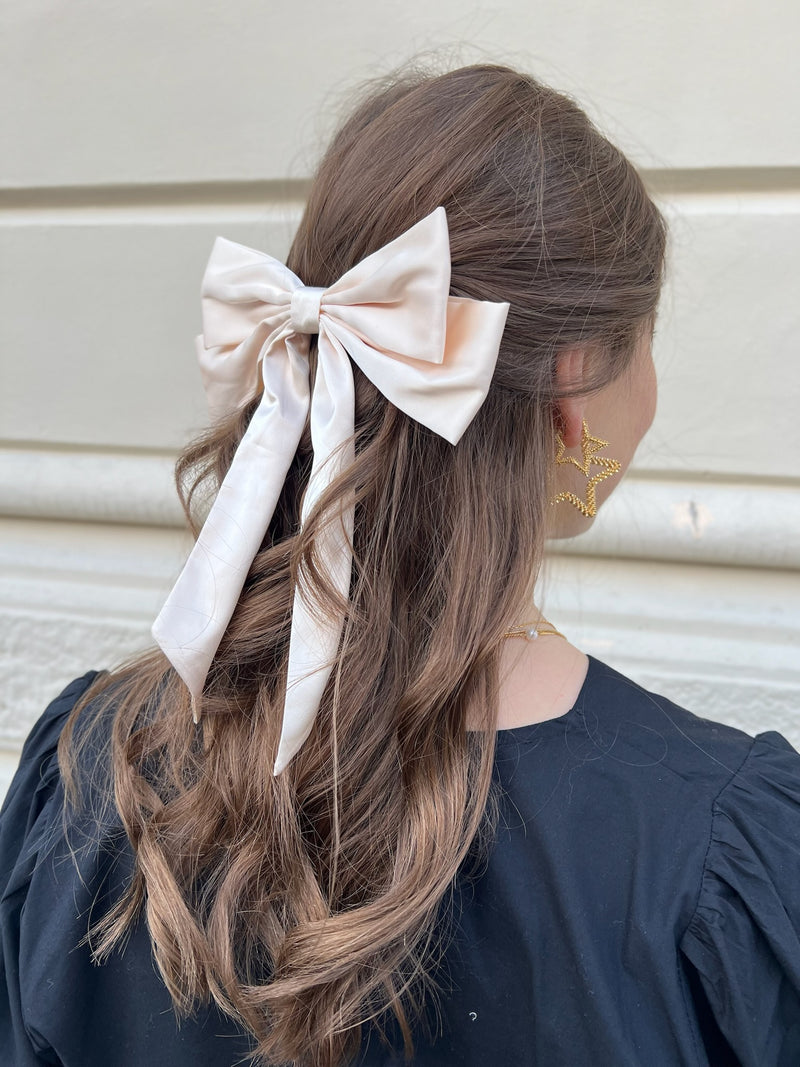 Pico Isabella Bow Barette Hårspænde Ivory