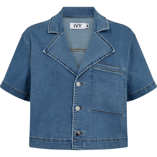 Ivy Copenhagen Karmey Skjortejakke Wash Cool Denim Denim Blue