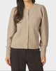Neo Noir Nuna Knit Cardigan Warm Grey