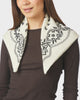 Neo Noir Adelina Paisley Knit Tørklæde Off White