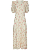 Vira Floral Kjole Creme fra Neo Noir, blomstret kjole