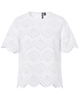 Pieces Vilde SS Top Bright White NOS26