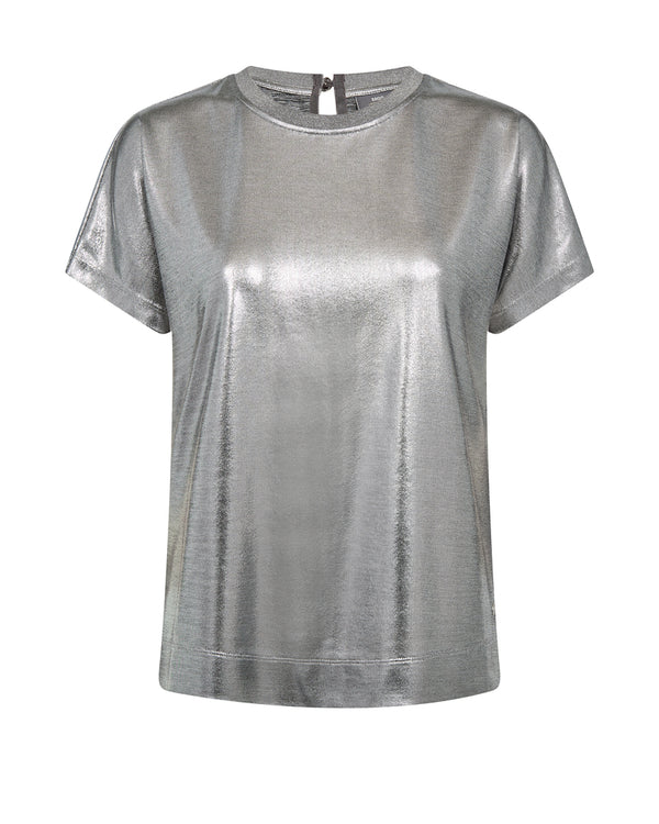 Mos Mosh Nivola Foil T-shirt Silver