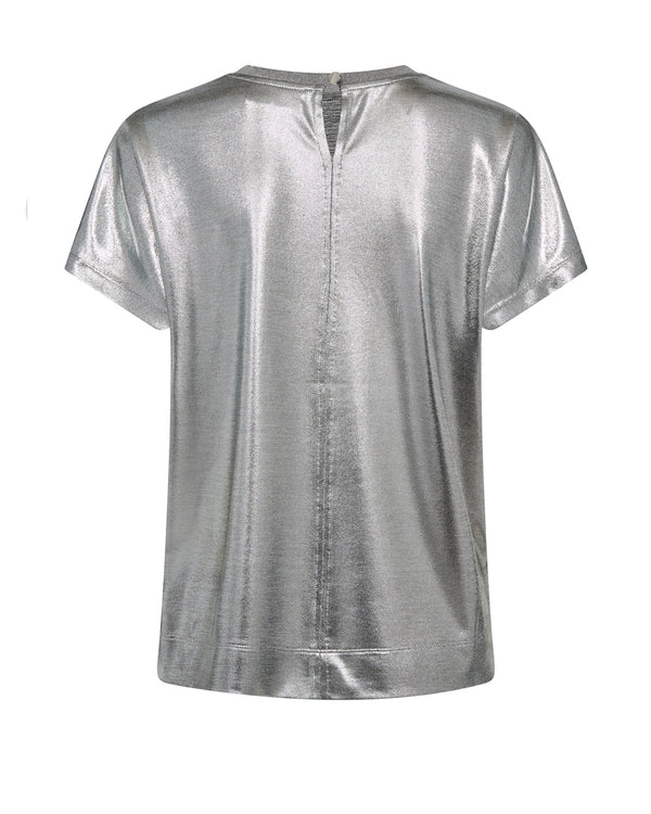 Mos Mosh Nivola Foil T-shirt Silver