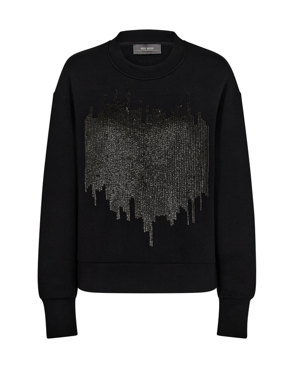 Mos Mosh Dakota LS Glam Sweatshirt Black