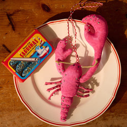 Sissel Edelbo Lobster Silk Ornament Sassy