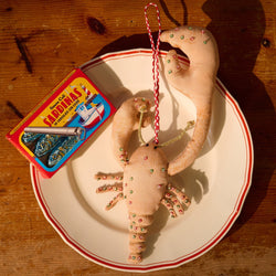 Sissel Edelbo Lobster Silk Ornament Shimmer