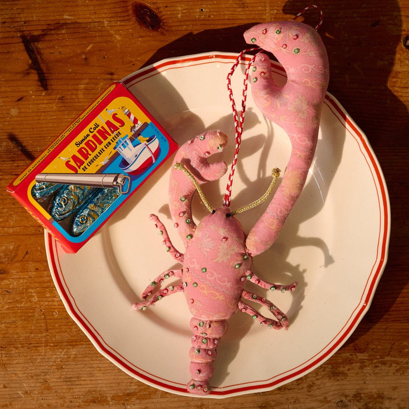 Sissel Edelbo Lobster Silk Ornament Sunshine