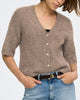 Only Bouble SS V-Neck Cardigan Bracken