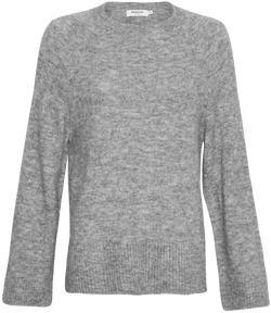 MSCH Copenhagen Ceara Hope Raglan Pullover Medium Grey Melange