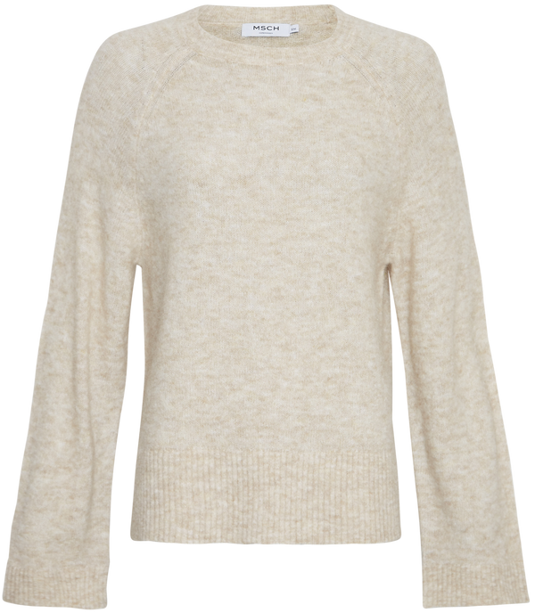 MSCH Copenhagen Ceara Hope Raglan Pullover Oatmeal Melange