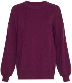 MSCH Copenhagen Cecelia Peony Pullover Plum Caspia