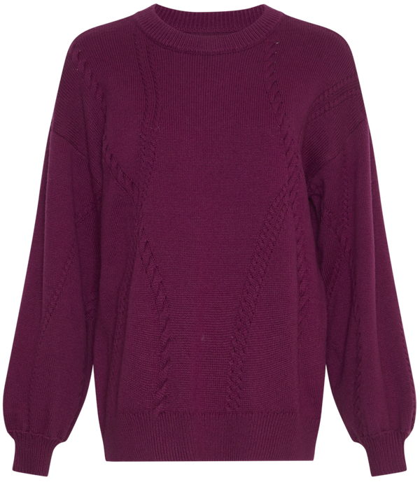 MSCH Copenhagen Cecelia Peony Pullover Plum Caspia