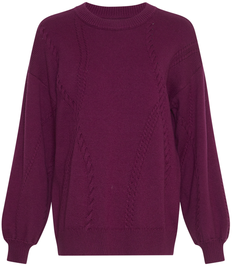 MSCH Copenhagen Cecelia Peony Pullover Plum Caspia