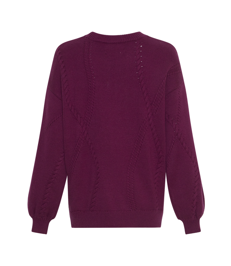 MSCH Copenhagen Cecelia Peony Pullover Plum Caspia