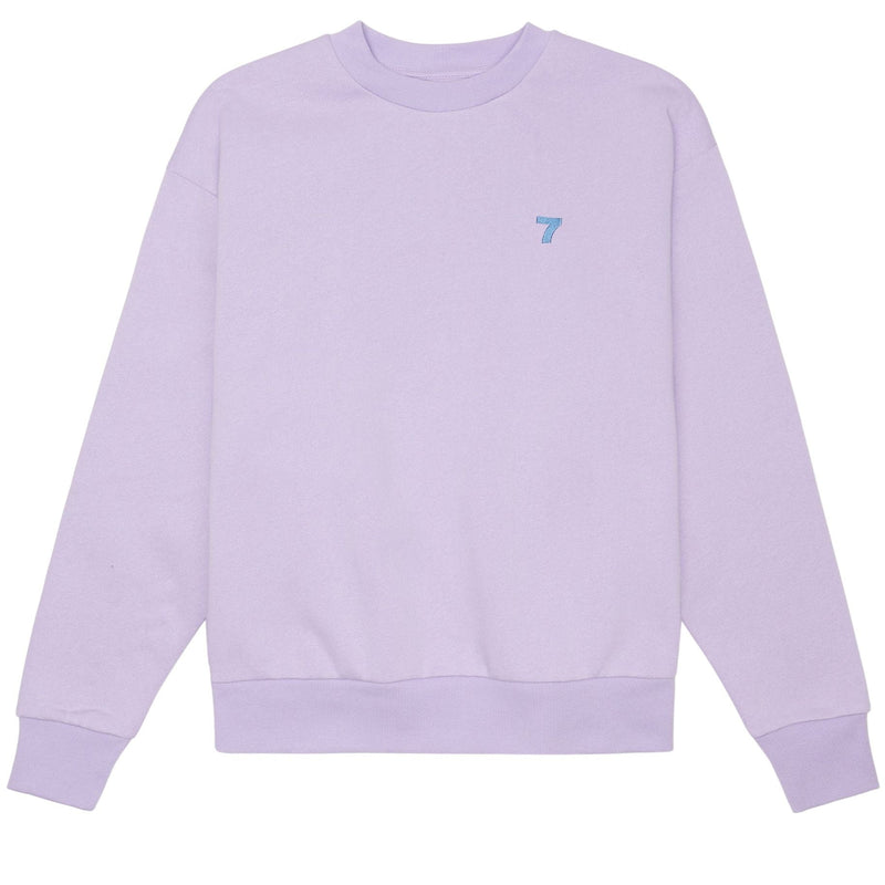 7 DAYS Active Organic Fitted Crewneck Lavender