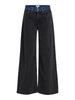 Object Moji Beate MW Wide Jeans Black Denim Medium