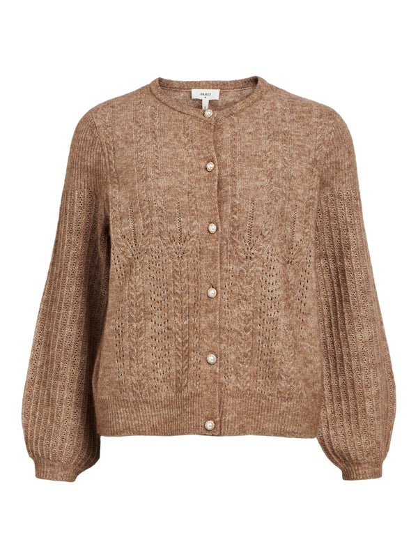 Object Ophelia L/S Knit Cardigan Fossil