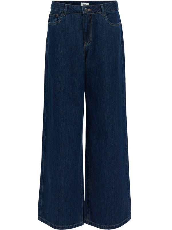 Object Moji Zona MW Wide Jeans Dark Blue