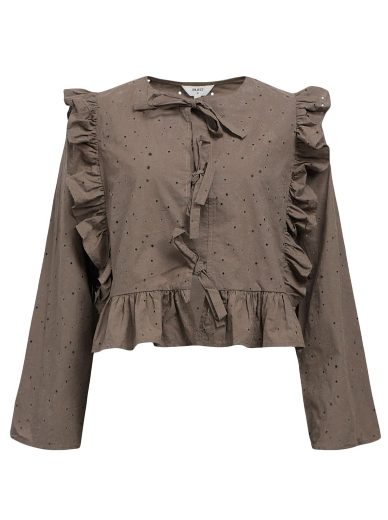 Object Cilie L/S Bluse Morel