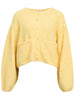 Object Saggia LS Strikcardigan Lemon Merinque