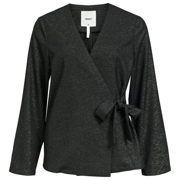 Object Evelyn Lisa LS Blazer Black Glitter