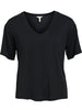 Object Annie SS V-Neck Top Black