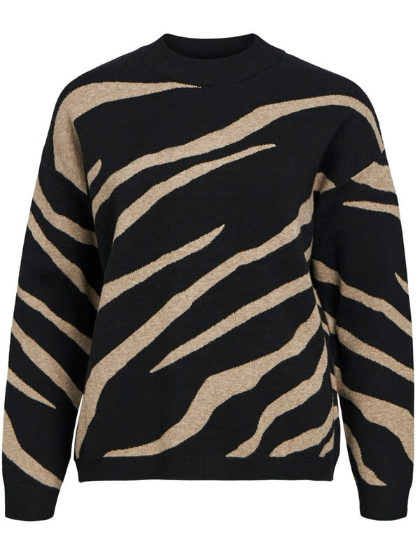 Object Ray LO LS Strik Black Pattern / Desert Taupe Tiger Grafic (Forudbestil - lev. uge 41)