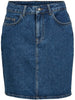 Object Ellen HW Short Denim Nederdel Medium Blue Denim