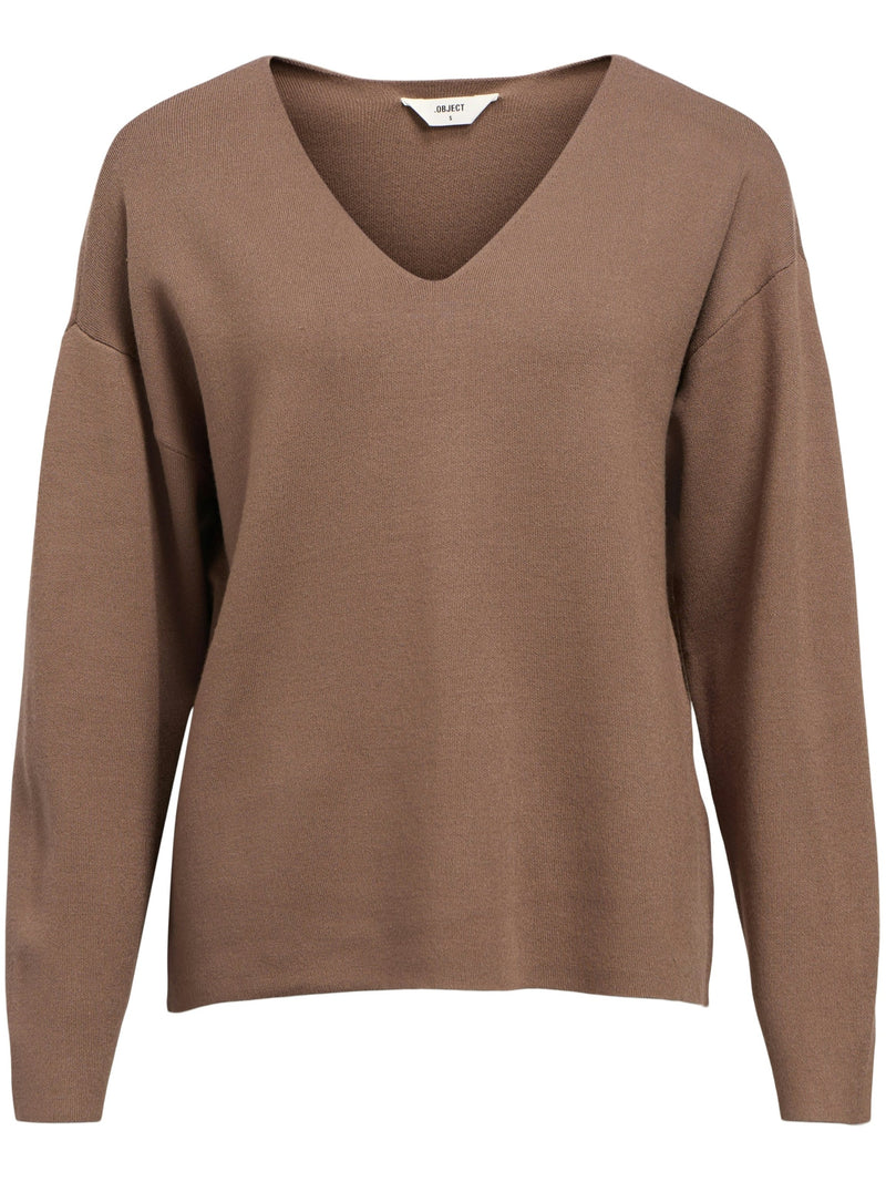 Object Reynard V-Neck Strik Morel