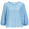 Object Laila 3/4 Bluse Cornflower Blue