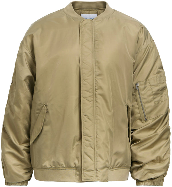 Object Mary Oversize Bomber Jakke Taupe Gray