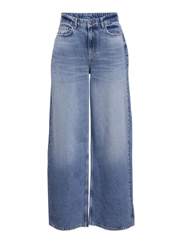 Object Nia Beate HW Jeans Medium Blue Denim