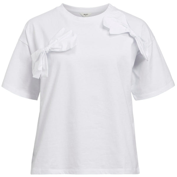 Object Klara SS Bow T-shirt White