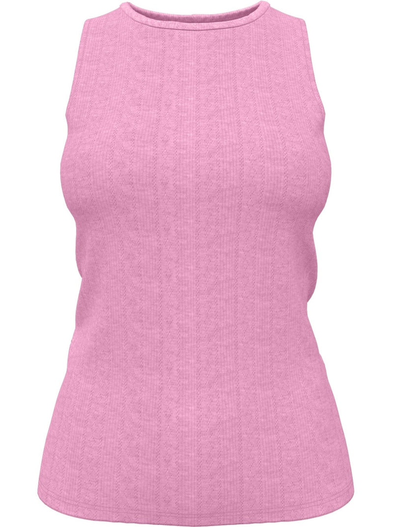 Object Amalie SL Tank Top Pink Frosting