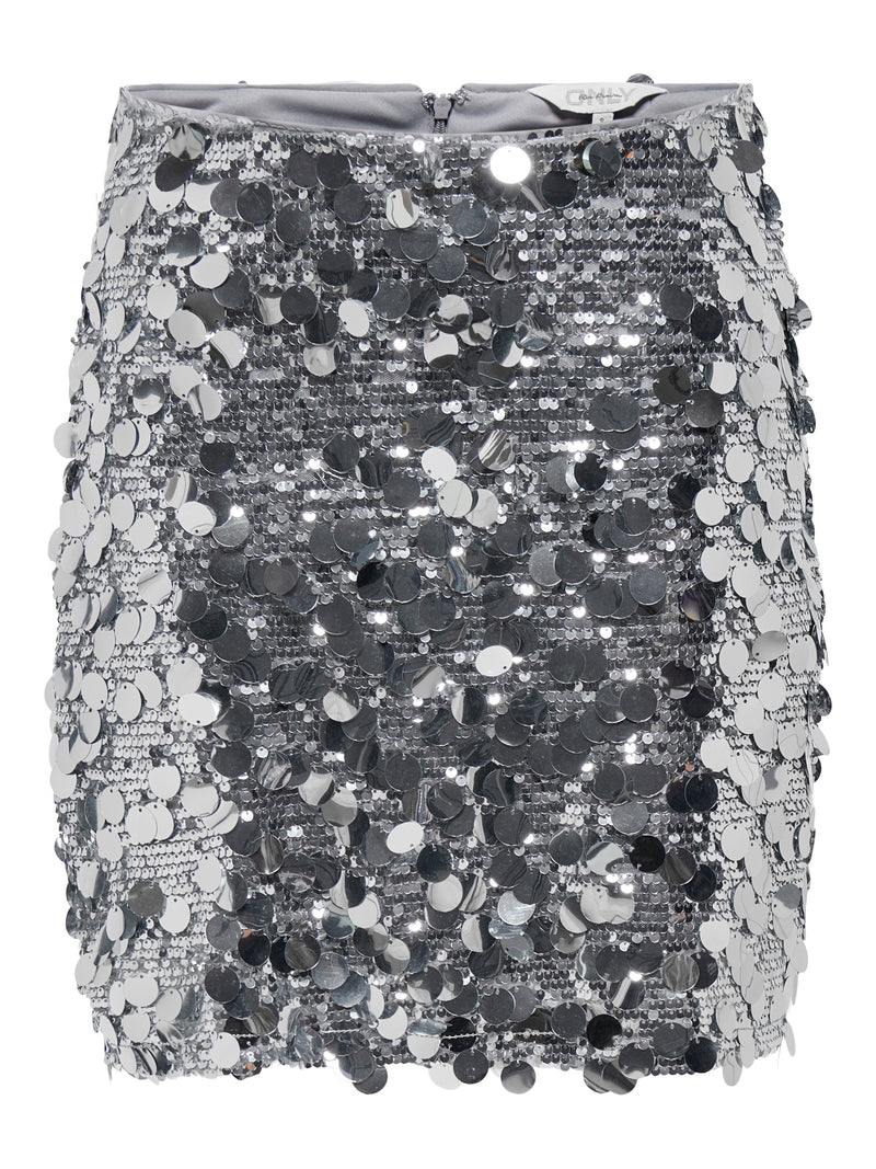 Only Jadel Sequins Nederdel SilverSequins