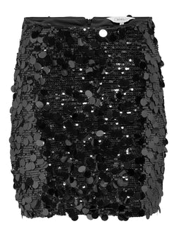 Only Jadel Sequins Nederdel Black Sequins