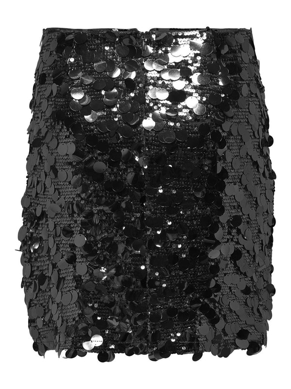 Only Jadel Sequins Nederdel Black Sequins